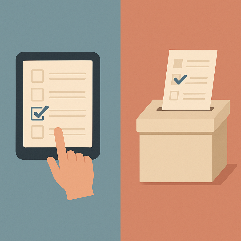 vote électronique vs papier