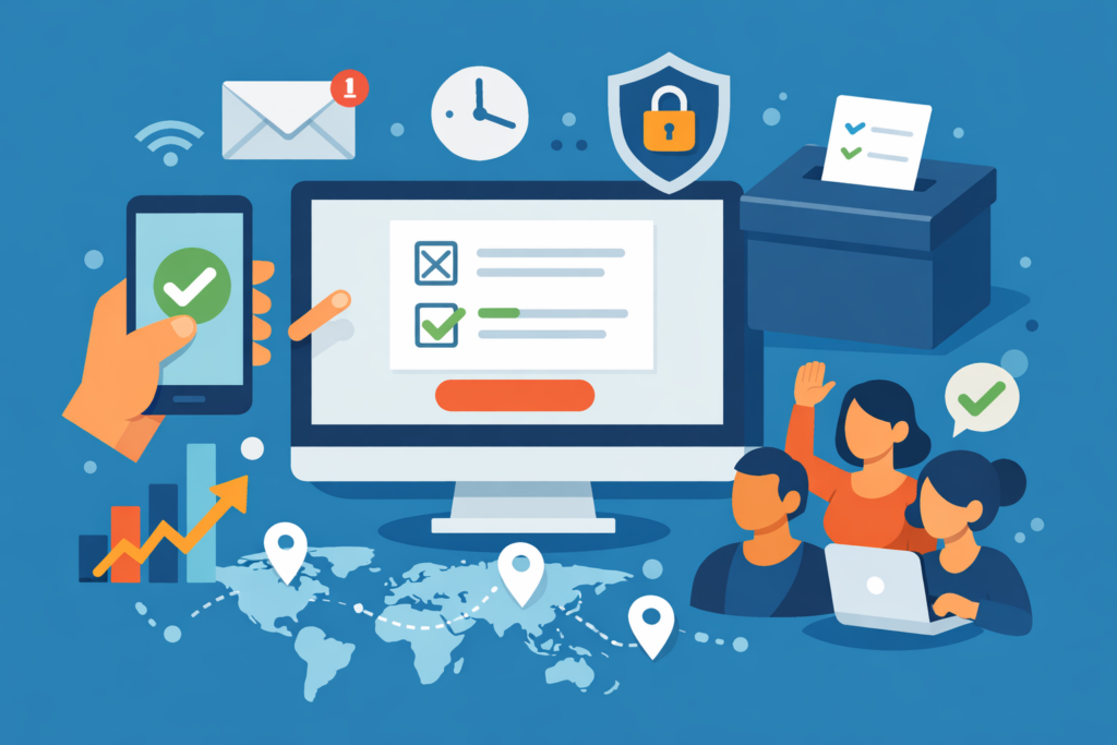 participation élection en ligne