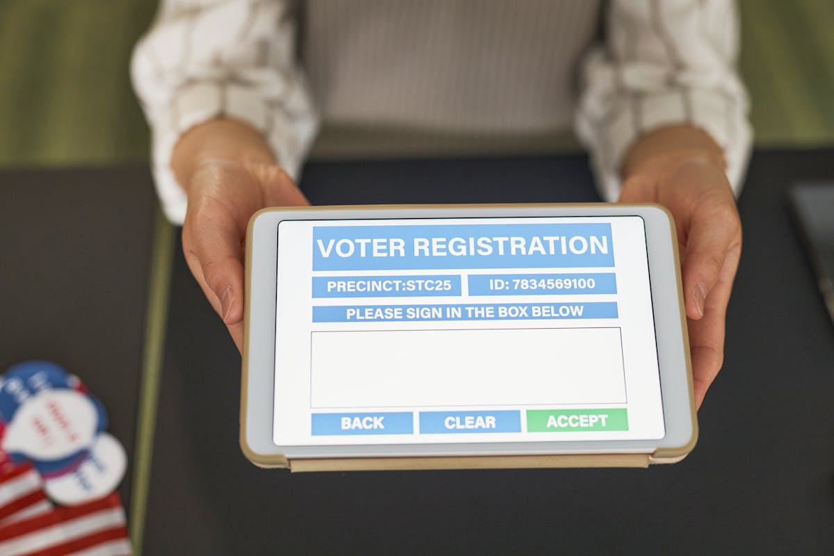 Vérification individuelle du vote en ligne sur tablette